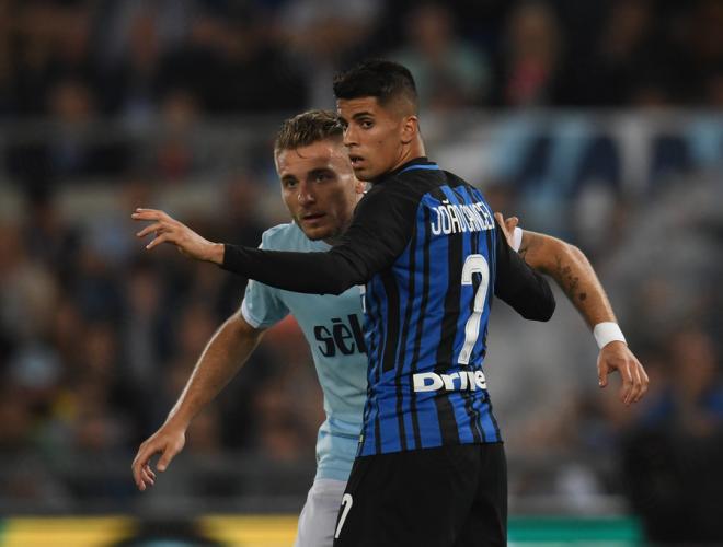 Joao Cancelo ante la Lazio. (Foto: Inter)