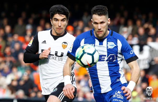 Carlos Soler brilló ante el Deportivo Alavés (Foto: Lázaro de la Peña / Valencia CF)