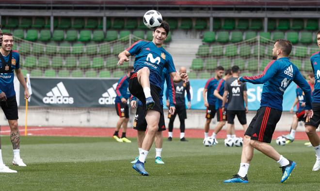 Soler en el entrenamiento. (Foto: Sefutbol)