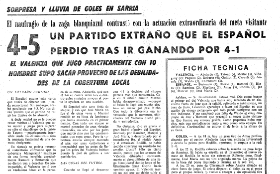 Así titulaba la crónica el periódico 'Mundo Deportivo' de la época.