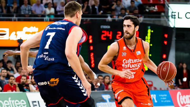 Sastre durante el partido (Foto: ACB/ I.Martín)