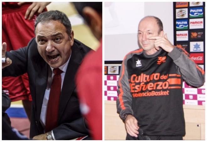 Casadevall-Albert, la dupla de entrenadores que velarán por la base del Valencia Basket.