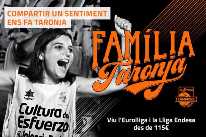 La imagen de la nueva campaña de abonos del Valencia Basket 2017-18.