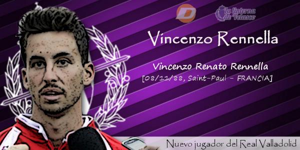 Vincenzo Renella, nuevo jugador del Real Valladolid que firma hasta junio del año 2019.