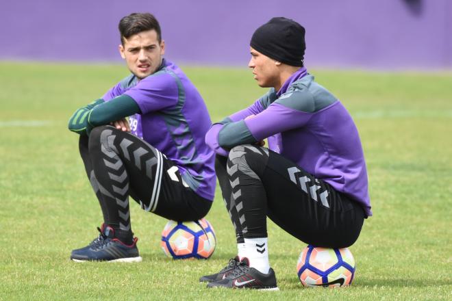 Jose y De Tomás, en un entrenamiento.
