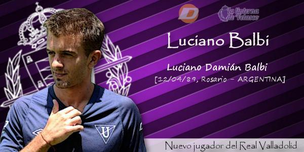 Luciano Balbi, nuevo lateral izquierdo del Real Valladolid para la próxima temporada.