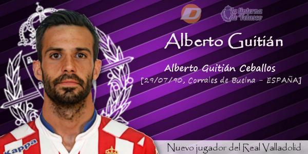 Alberto Guitían, nuevo jugador del Real Valladolid, firma para las tres próximas temporadas.