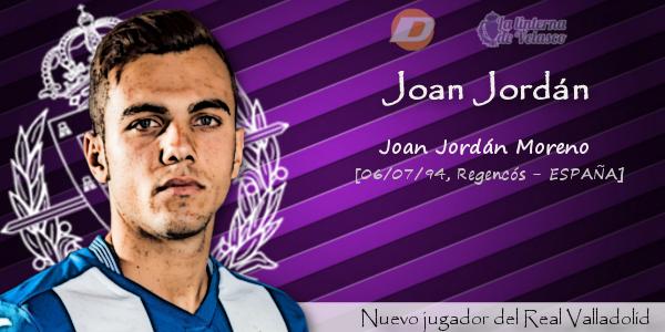 Joan Jordán, nuevo jugador del Real Valladolid para la próxima temporada.
