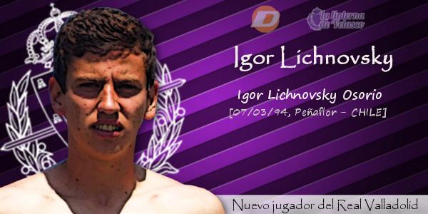 Igor Lichnovsky, nuevo jugador del Real Valladolid para la próxima temporada.