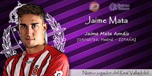 Jaime Mata es el nuevo delantero del Real Valladolid.