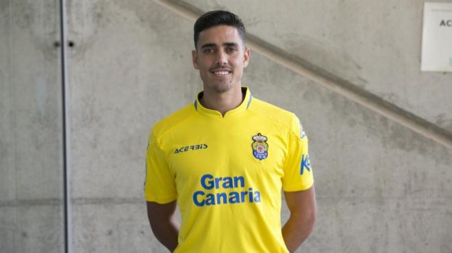 Borja Herrera, con la equipación de Las Palmas.