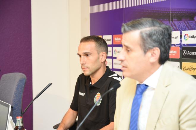 Nacho, el día de su presentación con el Real Valladolid.