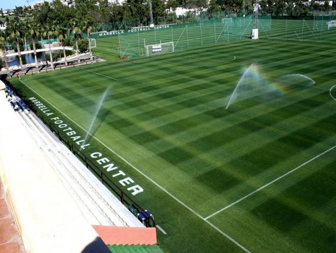 Imagen de uno de los campos del Marbella Football Center.