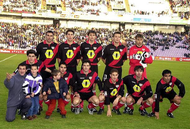 Plantilla del Rayo en Zorrilla el año 2001 (Foto: Getty).