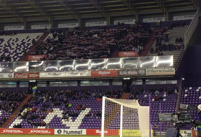 Aficionados del Rayo, la temporada pasada en Zorrilla.