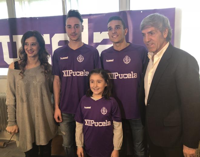 Protagonistas del acto desarrollado en el palco de Zorrilla.