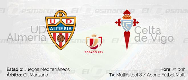 Previa Almería-Celta de Copa del Rey