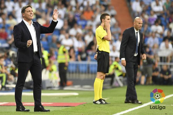 Berizzo dirige al Celta en el Bernabéu (Foto: LaLiga).