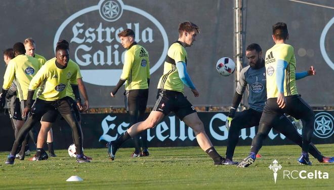 Entrenamiento en A Madroa (Foto: RCCV).