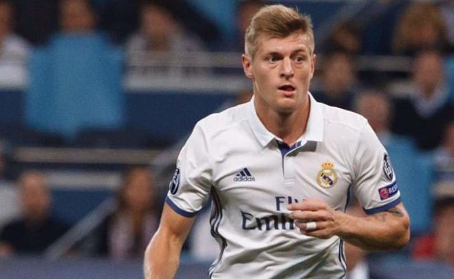 Toni Kroos durante un partido de esta temporada.