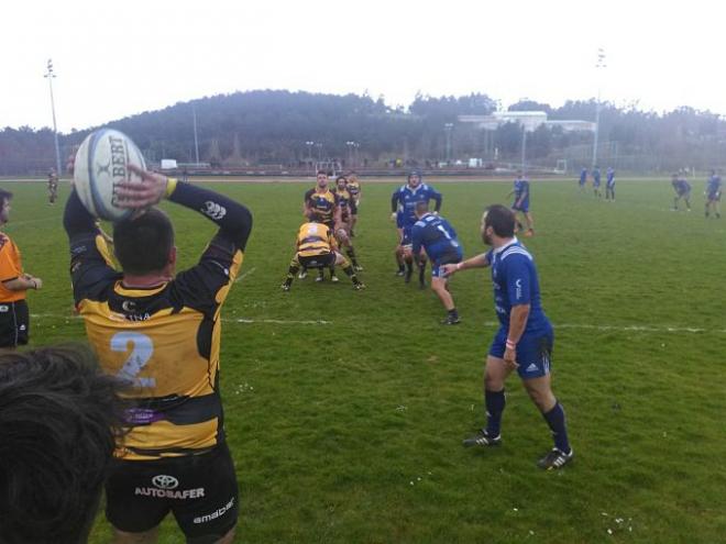 Un instante del Kaleido-Colina Clinic (Foto:@RugbyAparejos).