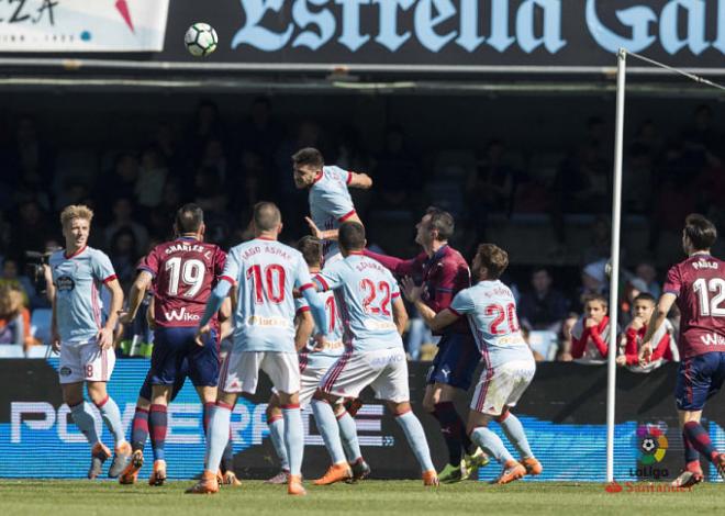 Un lance del Celta-Eibar del curso pasado (Foto: LaLiga).
