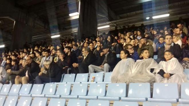 Aficionados del Celta durante el partido ante el Leganés (Foto: A.B)