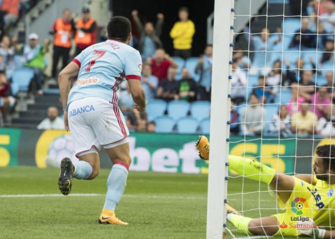 Maxi Gómez celebrando un gol (Foto: LaLiga).