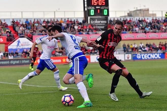 Lanzarote en el partido ante el Reus (Foto: Laia Solanella).