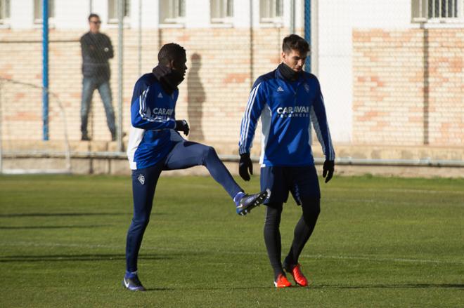 Bagnack y Cabrera en un entrenamiento (Foto: Dani Marzo).