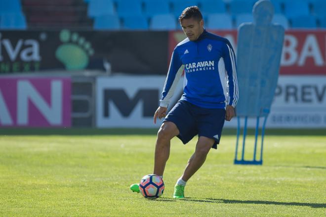 Marcelo Silva durante un entrenamiento esta temporada (Foto: Dani Marzo).