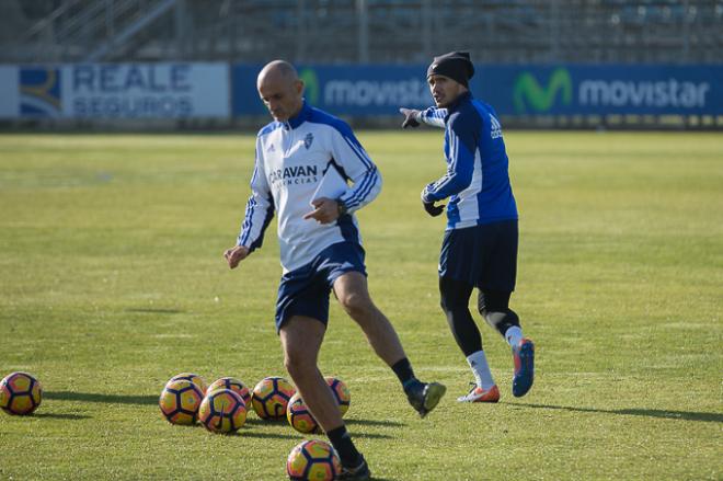 Marcelo Silva durante un entrenamiento esta pretemporada (Foto: Dani Marzo).