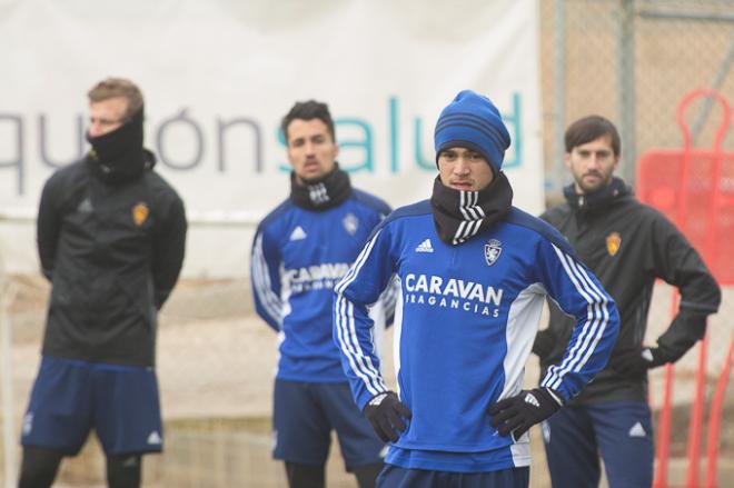 Popa no ha podido completa el entrenamiento (Foto: Dani Marzo).