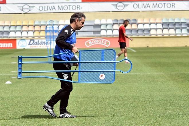 Natxo González, durante un entrenamiento con el Reus (Foto: Reus).