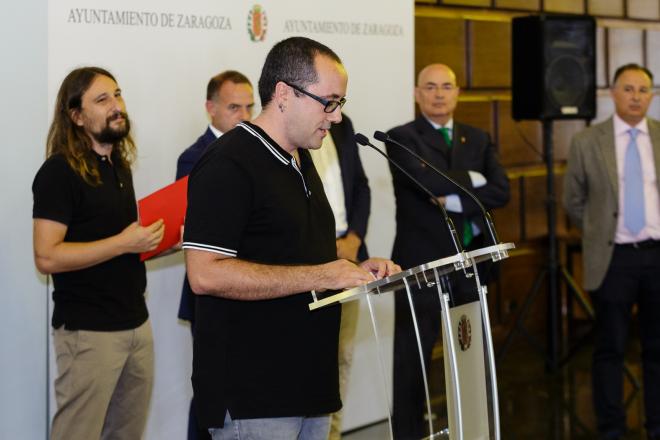 Alberto Cubero en la visita del Real Zaragoza (Foto: Daniel Marzo).