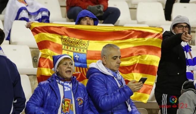 Aficionados del Real Zaragoza, la pasada campaña en el Carlos Belmonte (Foto: LaLiga).