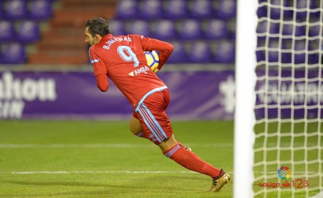 Borja tras su segundo gol. (Foto: LFP)