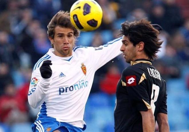Leonardo Ponzio, en un partido con el Real Zaragoza (Foto: EFE).