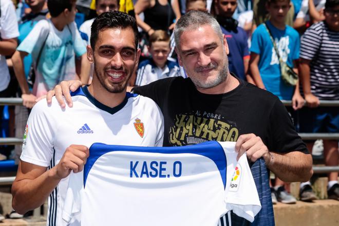 KaseO, en la presentación de Borja Iglesias con el Real Zaragoza (Foto: Dani Marzo).