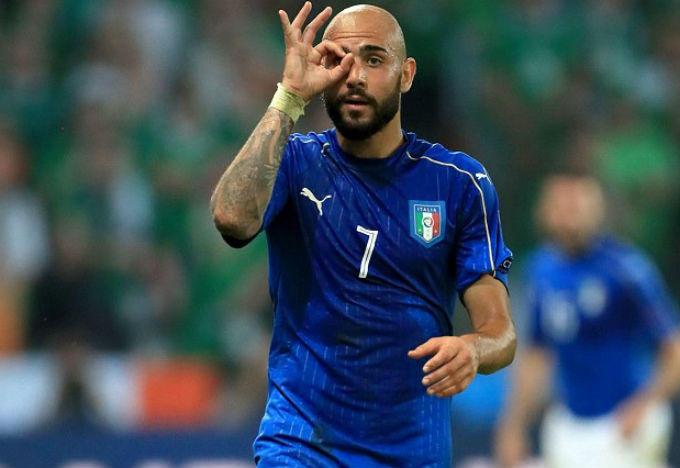 Zaza con la selección de Italia