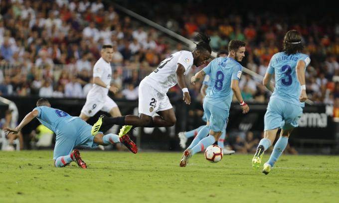Saúl, en una de sus múltiples visitas a Mestalla.