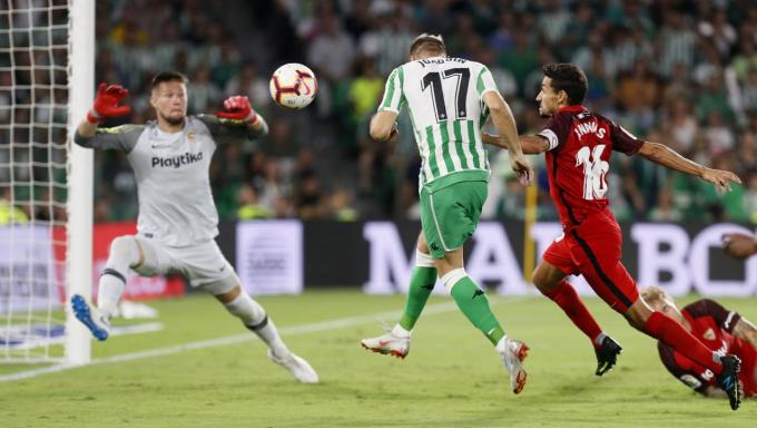 Joaquín marcó el único gol del último derbi (Foto: Kiko Hurtado).