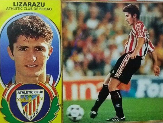 Cromo del galo de Iparralde Bixente Lizarazu en su etapa como jugador del Athletic Club.