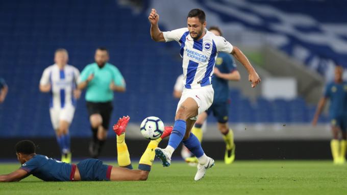 Florin Andone, con el Brighton sub 23 (Foto: Brighton).