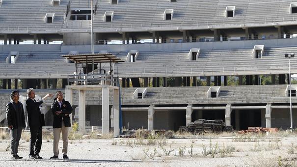 Así está el nuevo estadio en la actualidad.
