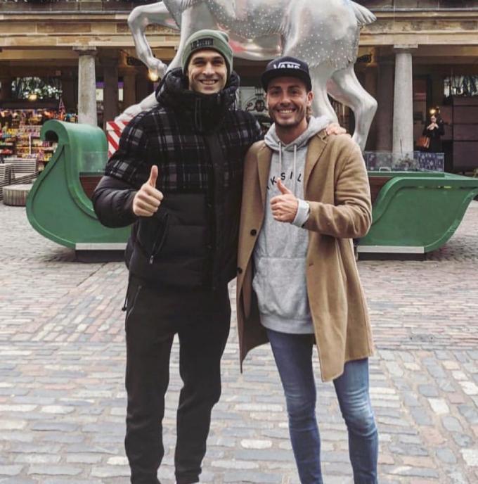 Fernando Llorente ha recibido la visita de su amigo y excompañero Fran Yeste en Londres (FOTO: @10yeste)