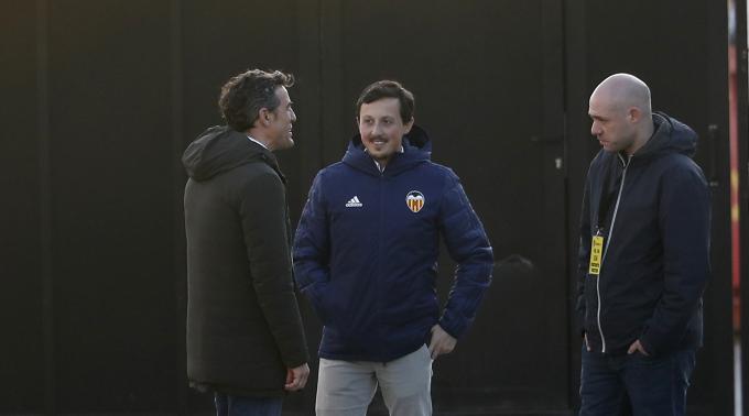 Pablo Longoria, durante su etapa en el Valencia. (Foto: David González)
