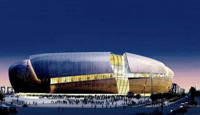 Nuevo Estadio de Mestalla, diseño original.