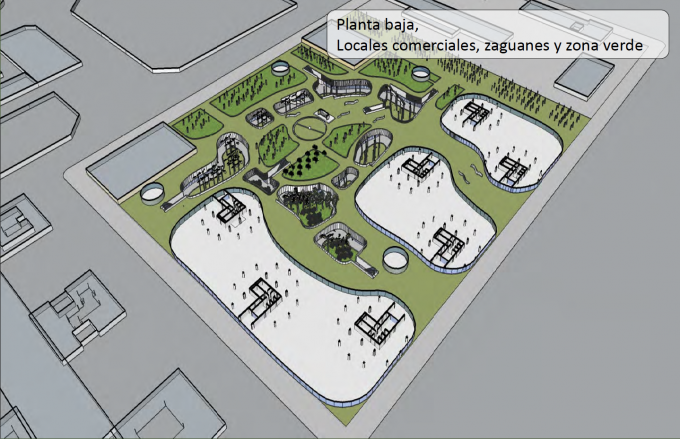 El jardín irá a dos alturas y respetará el centro del campo del actual Mestalla.
