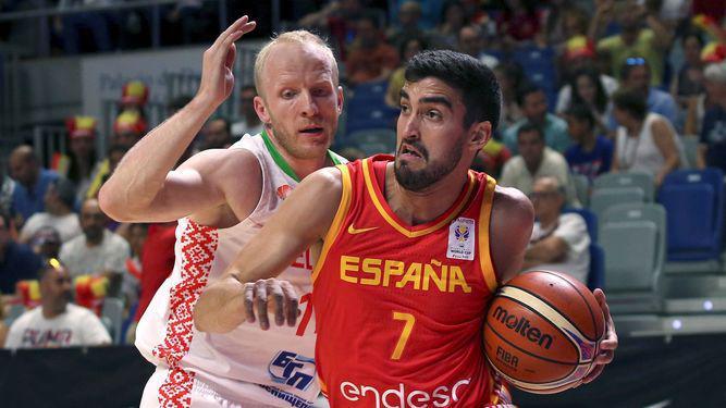 Jaime Fernández, en un partido con España en el Carpena.